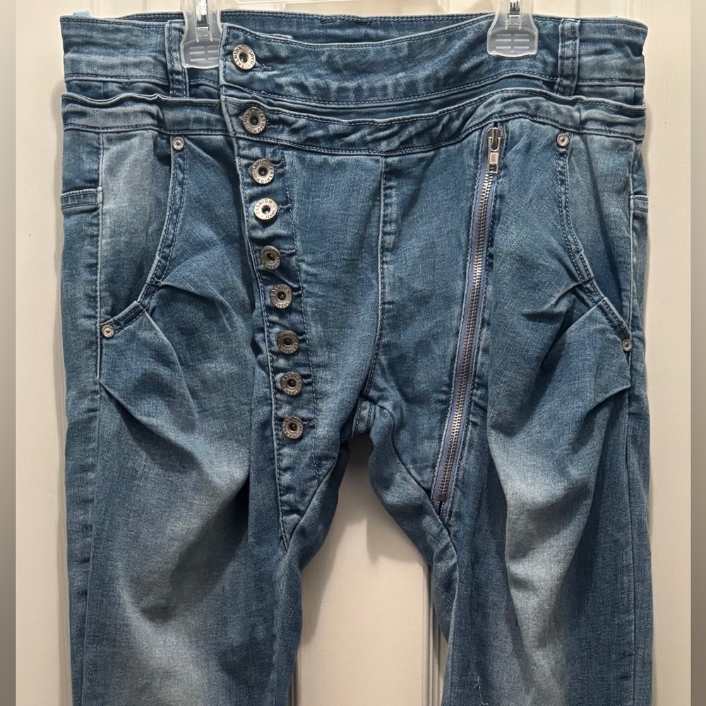 Women’s Ruched Denim Stretchy Joggers